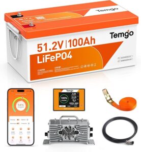 11. TEMGO 48V Lithium Battery for Golf Cart