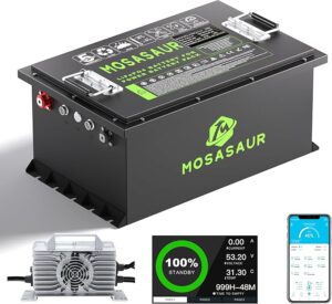 2. Mosasaur 48V Lithium Battery for Golf Cart